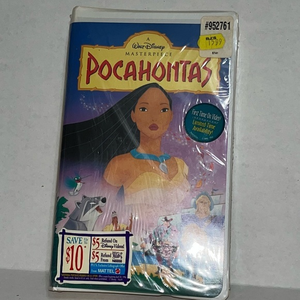Disney Pocahontas‎ VHS Video Tape, New in Package